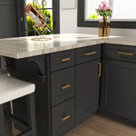 Load image into Gallery viewer, 15-Pack Modern Square Drawer Pulls – Brushed Brass Gold Handles