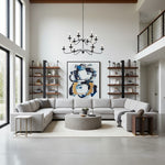 Load image into Gallery viewer, Reticula Modern Round Chandelier – Iron Frame with Open Circular Design for Dining or Entry