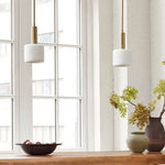 Load image into Gallery viewer, Cerova Modern Ivory Porcelain Pendant Light – Soft Organic Design for Kitchen Island