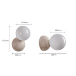 Load image into Gallery viewer, Travertine Round Glass Wall Fixture