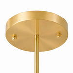 Załaduj obraz do przeglądarki galerii, Close-up of the round gold ceiling canopy and downrod
