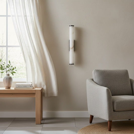 Solaryx Moderne Albast Wandlamp - Verlichting voor Slaapkamer Woonkamer