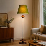 Załaduj obraz do przeglądarki galerii, Green floor lamp beside living room seating