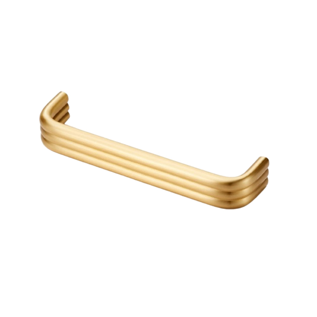 Sleek Tubular Brass Handles – Contemporary Cabinet Pulls