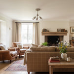 Afbeelding laden in galerijweergave, Mobilux Line Moderne Messing Opbouwlamp - Minimalistische Gouden Plafondlamp voor Slaapkamer