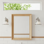 Afbeelding laden in galerijweergave, TF Vintora Ribbelglas Wandlamp - Industriële Belvorm voor Eetkamer en Gang