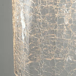 Cargar imagen en el visor de la Galería, Crackle glass texture detail on the pendant shade