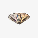 Load image into Gallery viewer, TiffStar Elegant Art Glass Flush Ceiling Light - Vintage-Inspired Ceiling Fixture for Home Interiors