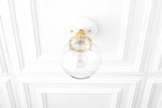 Load image into Gallery viewer, Glorica Glass Minimalist Globe Ceiling Fixture for Bedroom & Office