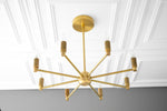 Load image into Gallery viewer, Mobilux Line Modern Chandelier - 8 Arm Mid Century Hanging Light