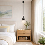 Bild in die Galerieansicht laden, Veridia Modern Adjustable Slim Pendant Light - Metal Acrylic Hanging Lamp for Bedroom and Hallway