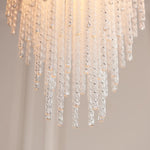 Afbeelding laden in galerijweergave, Cavara meerlaagse glazen staafkroonluchter – gelaagde messing hanglamp voor eetkamer en entree