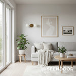 Afbeelding laden in galerijweergave, Glorica glazen make-up spiegel verlichting - moderne messing wandlamp voor badkamerstijl