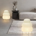 Bild in die Galerieansicht laden, Japanische Wabi Sabi weiße Reispapier Tischlampe