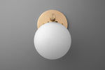 Load image into Gallery viewer, Glorica Glass Wall Sconce - Frosted Globe Light