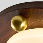 Cargar imagen en el visor de la Galería, Walnut RGB Dynamic Sky Flush Mount Ceiling Light