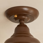 Afbeelding laden in galerijweergave, Vintage metalen plafondlamp