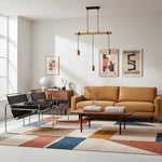 Afbeelding laden in galerijweergave, Virell Verstelbare Lineaire Plafondlamp – 3-Lamps Houten en Metalen Ontwerp voor Keukeneiland of Kantoor