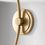 Charger l'image dans le visualiseur de la galerie, Applique murale en fer Arden Glass à 2 lumières - Design moderne courbé pour salle de bain ou couloir