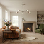 Load image into Gallery viewer, Mobilux Line Mid Century Gold Sputnik Chandelier - Geometric Brass Fixture