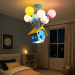 Cargar imagen en el visor de la Galería, Colorful Balloon House LED Pendant Light for Kids Rooms