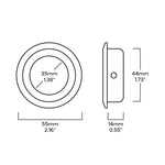 Load image into Gallery viewer, Brass Round Flush Pull – Sleek Flush Door Handle for Modern Cabinets