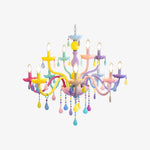 Cargar imagen en el visor de la Galería, Colorful Metal Kids Room Chandelier for Bedroom