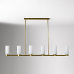 Load image into Gallery viewer, Rivora Ribbed Glass Design – Modern Chandelier for Dining Room