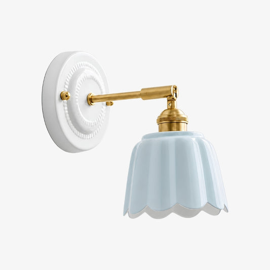 Cienax Retro Keramische Bloemen Wandlamp voor Slaapkamer of Woonkamer