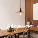 Load image into Gallery viewer, Brass Crest Pendant Light