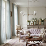 Load image into Gallery viewer, Glorica Glass Linear Modern Chandelier for Kitchen & Living Room