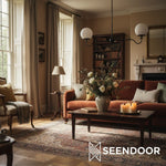 Load image into Gallery viewer, Glorica Glass Linear Modern Chandelier for Kitchen & Living Room