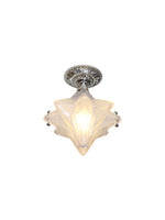 Load image into Gallery viewer, Art Deco Star Ceiling Lamp - Frosted Glass Fixture for Hallway & Entryway - Astris Ceres