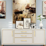 Load image into Gallery viewer, Gold Square Bar Cabinet Drawer Pulls – Modern Gold Cabinet Handles