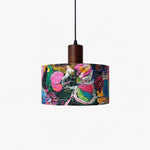 Cargar imagen en el visor de la Galería, Painterly Floral medium fabric drum pendant