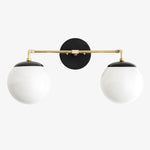 Load image into Gallery viewer, Glorica Glass Wall Sconce - Modern Vintage Vanity Light Fixture