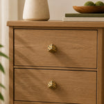 Load image into Gallery viewer, dice knob natural wood cabinet