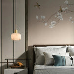 Load image into Gallery viewer, Velia Acorn Alabaster Minimalist Pendant Light