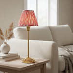 Afbeelding laden in galerijweergave, Bronzuno Geweven Stoffen Tafellamp - Messing of Brons Afwerking Modern-Bohemien Bedlampje & Verlichting voor Woonruimte