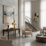 Afbeelding laden in galerijweergave, TF Harken Decoratieve Juweeltafellamp - Prachtig Glazen Ontwerp Perfect voor Slaapkamer of Woonkamer