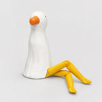 Carica l'immagine nella visualizzazione Galleria, Hand-carved wooden seagull ornament