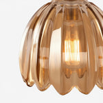 Afbeelding laden in galerijweergave, Blossix Elegante Art Hanglamp - Glazen Bloemenkap Design voor Woon- of Eetkamer N24