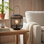 Afbeelding laden in galerijweergave, Yumeko Sfeertafel Lamp - Open Bamboekooi Ontwerp Stijlvol en Milieuvriendelijk voor Woon- en Slaapkamer