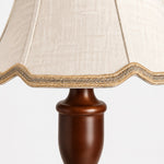Cargar imagen en el visor de la Galería, Vintage Fabric Table Lamp with Scalloped Shade