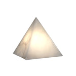 Bild in die Galerieansicht laden, Alabaster Pyramiden-Tischlampe