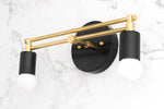 Load image into Gallery viewer, Mobilux Line Modern Vanity Light - Bathroom Wall Fixture in Art Deco Style