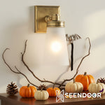 Load image into Gallery viewer, Derlina Classic Multi-head Glass Shade Wall Lamp for Bathroom & Bedroom