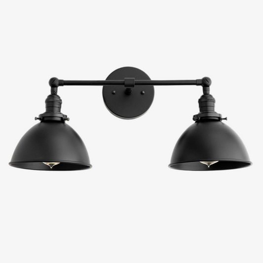 Aplique de Pared Metálico Conique para Tocador – Iluminación Industrial Moderna para Baño