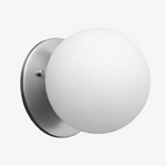 Load image into Gallery viewer, Glorica Glass Brass Wall Sconce - Frosted Globe Classic Light For Warm Ambiance