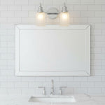 Afbeelding laden in galerijweergave, Lirra Badkamer Metalen Wandlamp met Glazen Kap - Vochtbestendige Wandkandelaar